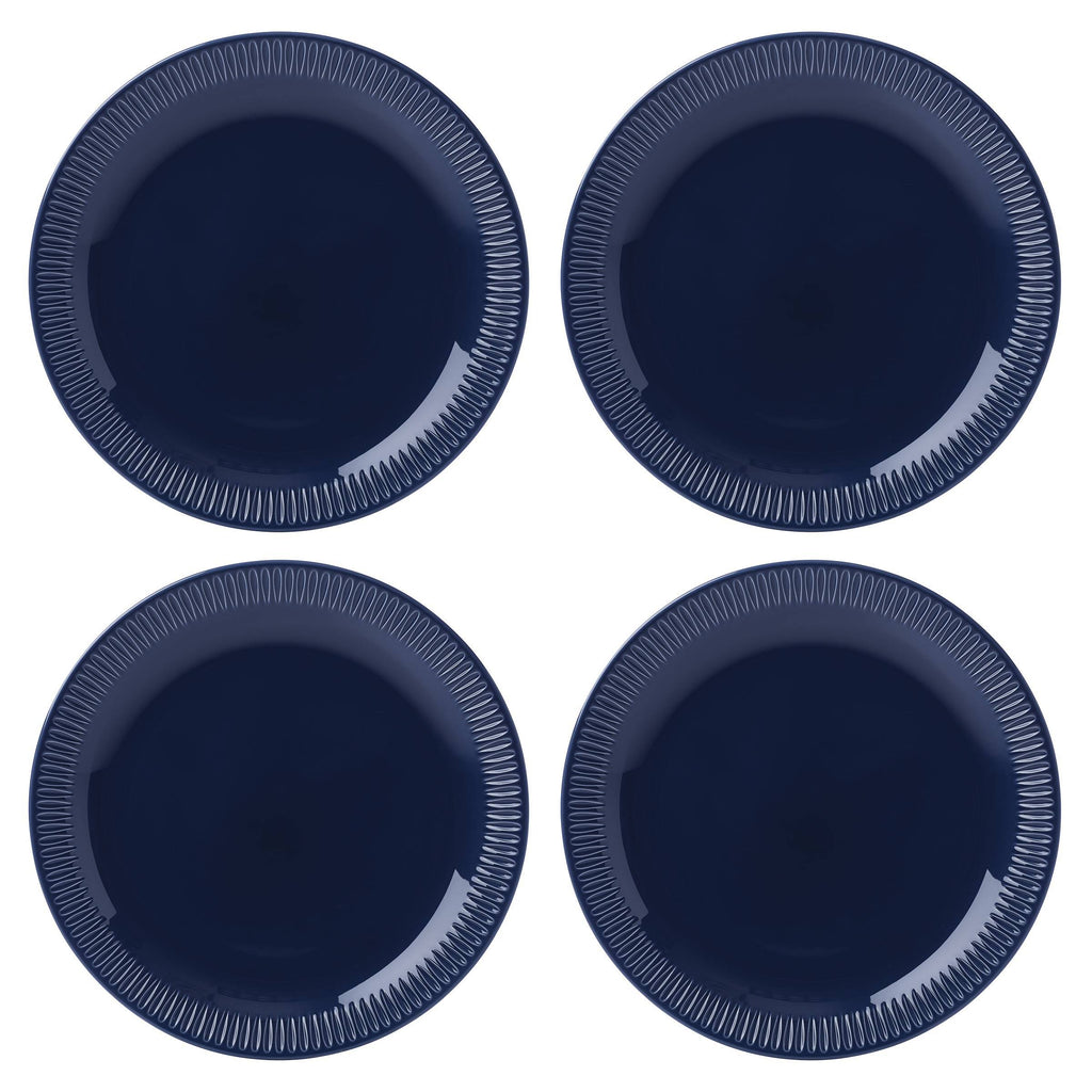 Profile Accent Plate Navy Set of 4