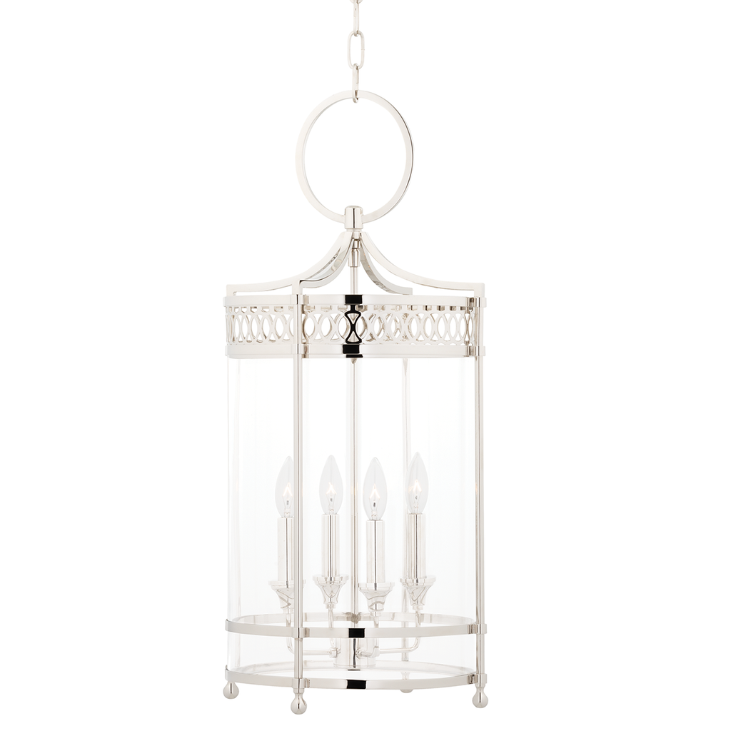 Amelia Pendant 27" - Polished Nickel