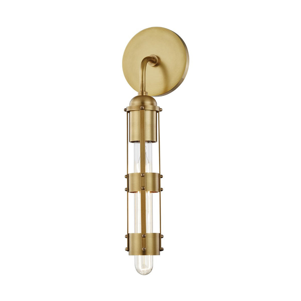 Violet Wall Sconce 16" - Aged Brass