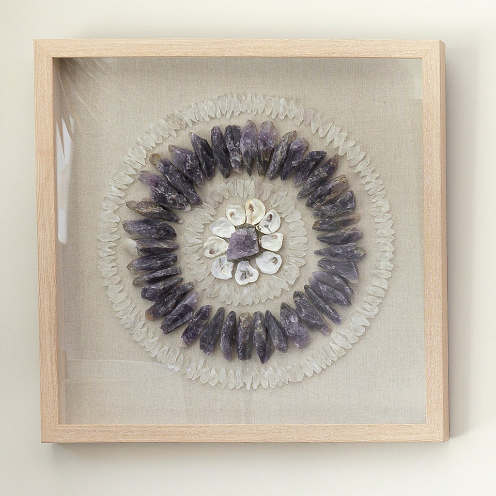 Crystal Framed Wall Art-Purple