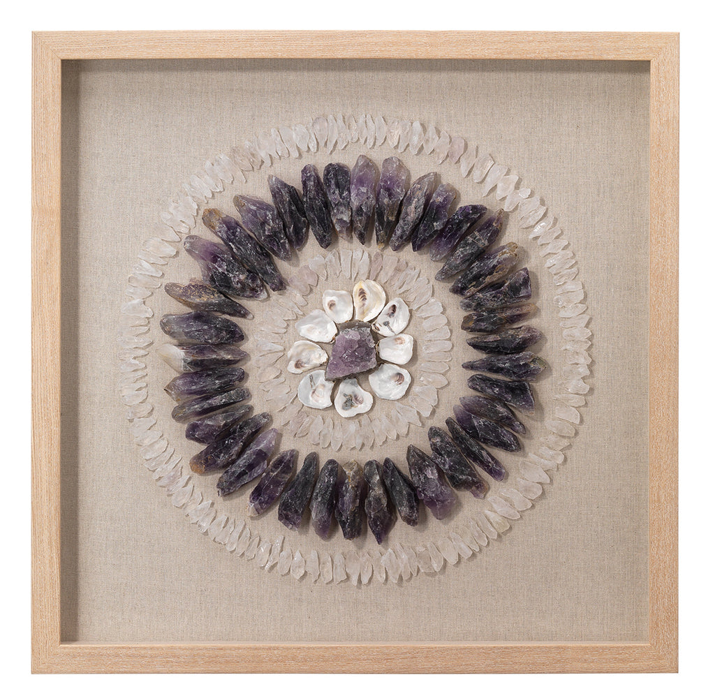 Crystal Framed Wall Art-Purple