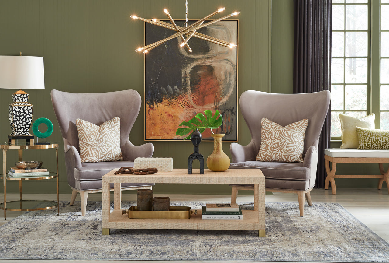 Vienna End Table, Antique Brass