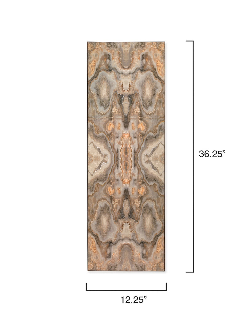 Rorschach Wall Art-Cream and Grey