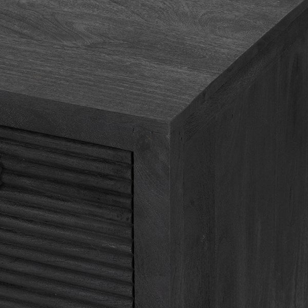 Lorne Media Console-Dark Reeded Totem