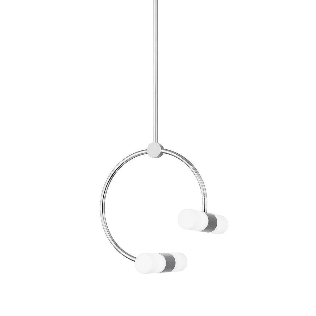 Rae Pendant 13" - Polished Nickel