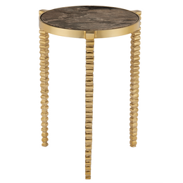 Corrado Cappuccino Marble Accent Table