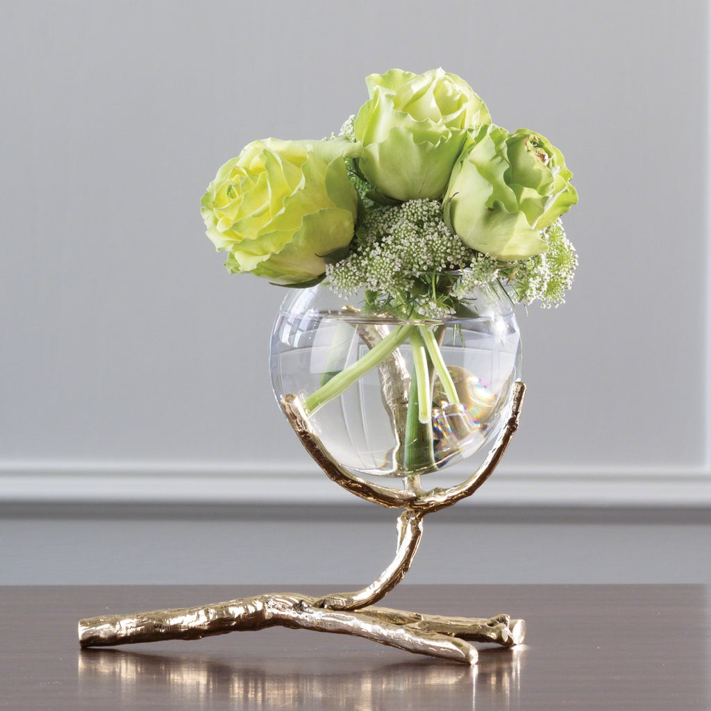 Twig Vase Holder, Brass