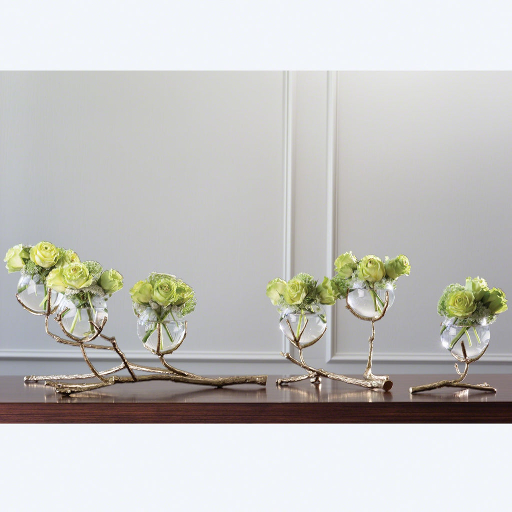 Twig Vase Holder, Brass