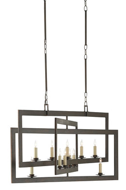 Middleton Bronze Rectangular Chandelier