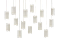 Escenia Rectangular 15-Light Multi-Drop Pendant