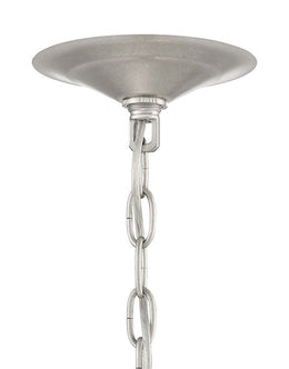 Vivienne Statement 4-Light Silver and Crystal Chandelier