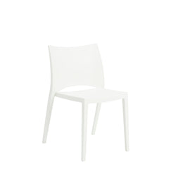 Leslie Stacking Side Chair - White,Set of 2