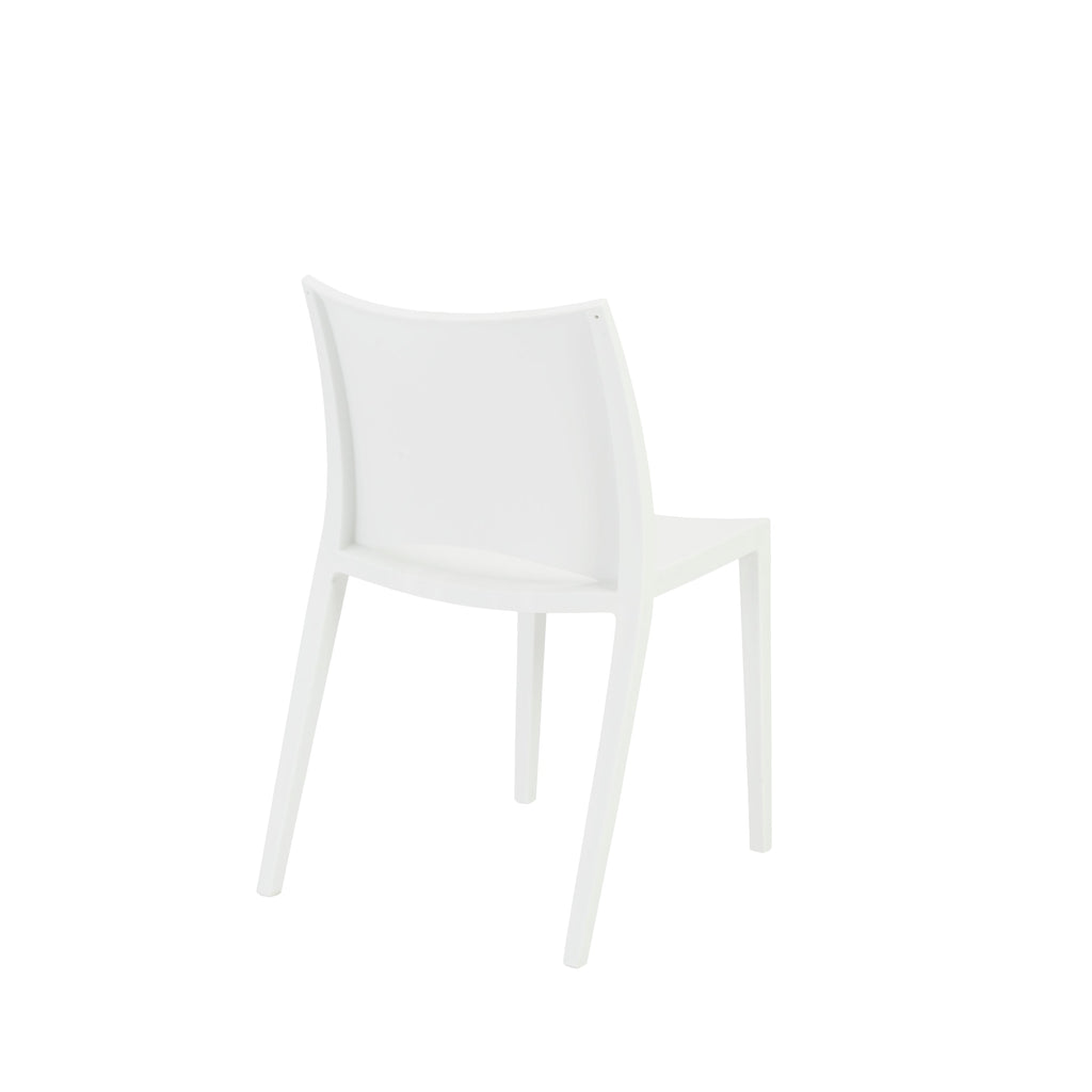 Leslie Stacking Side Chair - White,Set of 2