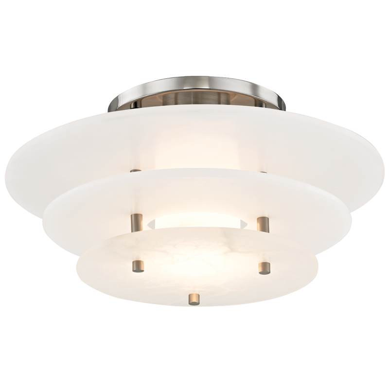 Gatsby Flush Mount 15" - Polished Nickel