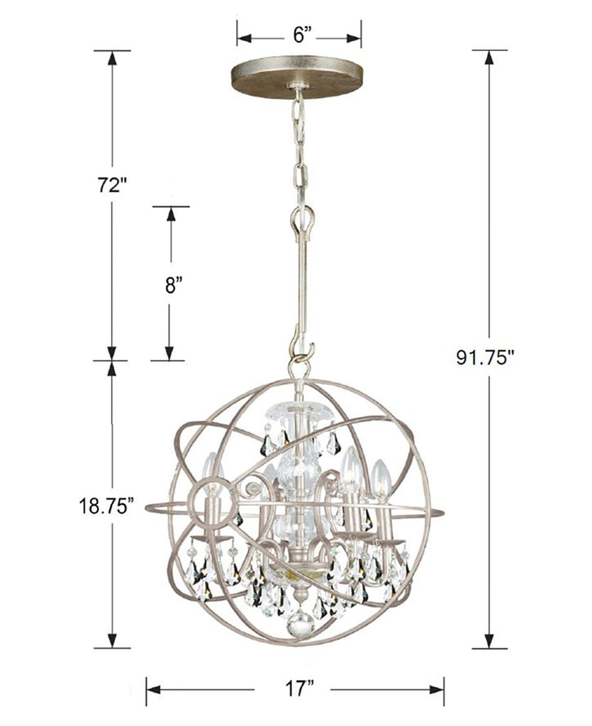 Solaris 4 Light Mini Chandelier