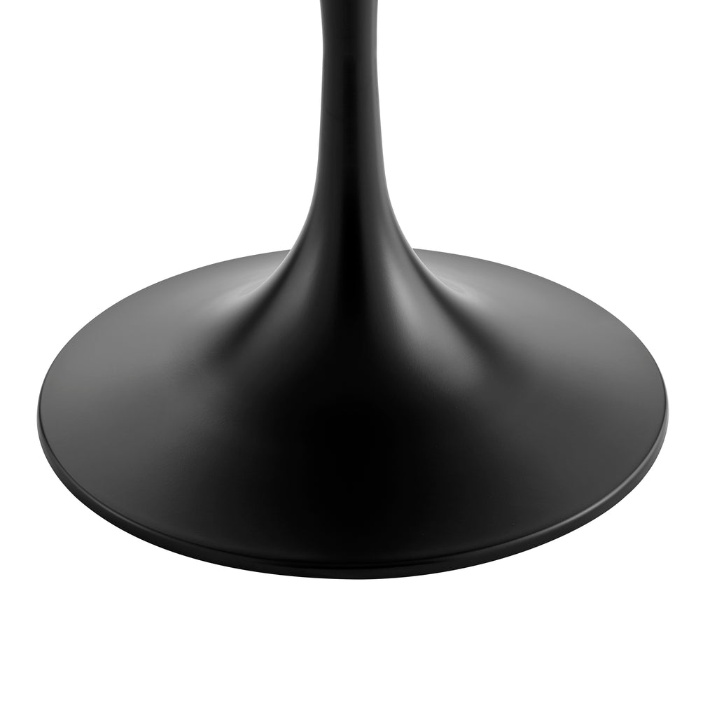 Astrid 40" Round Table, Black Top and Matte Black Base