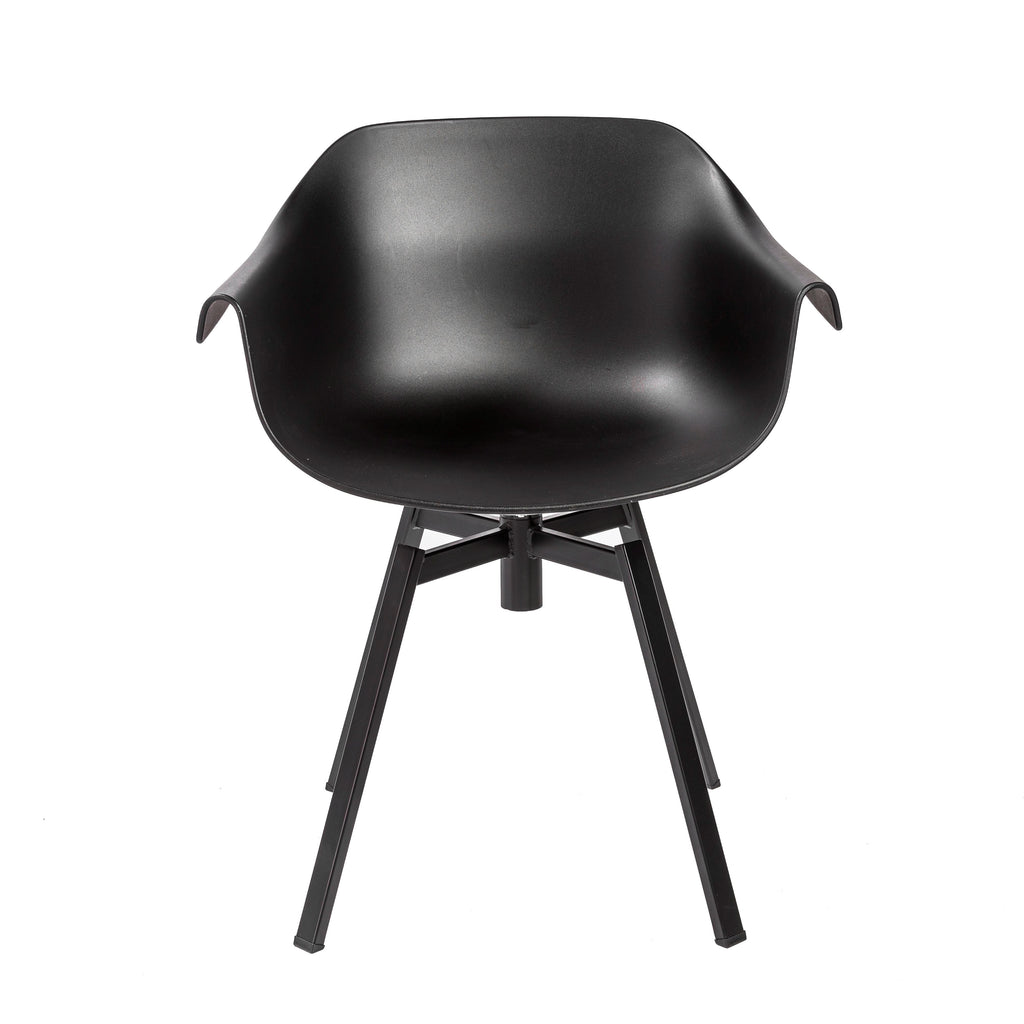 Helia Swivel Armchair - Black