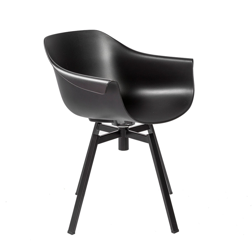 Helia Swivel Armchair - Black