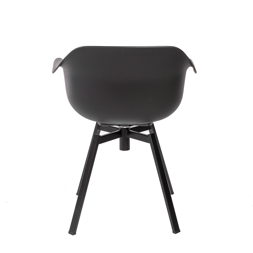 Helia Swivel Armchair - Black