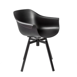 Helia Swivel Armchair - Black,Set of 2