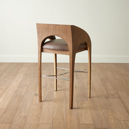 Arches Barstool, Nutmeg/Champagne