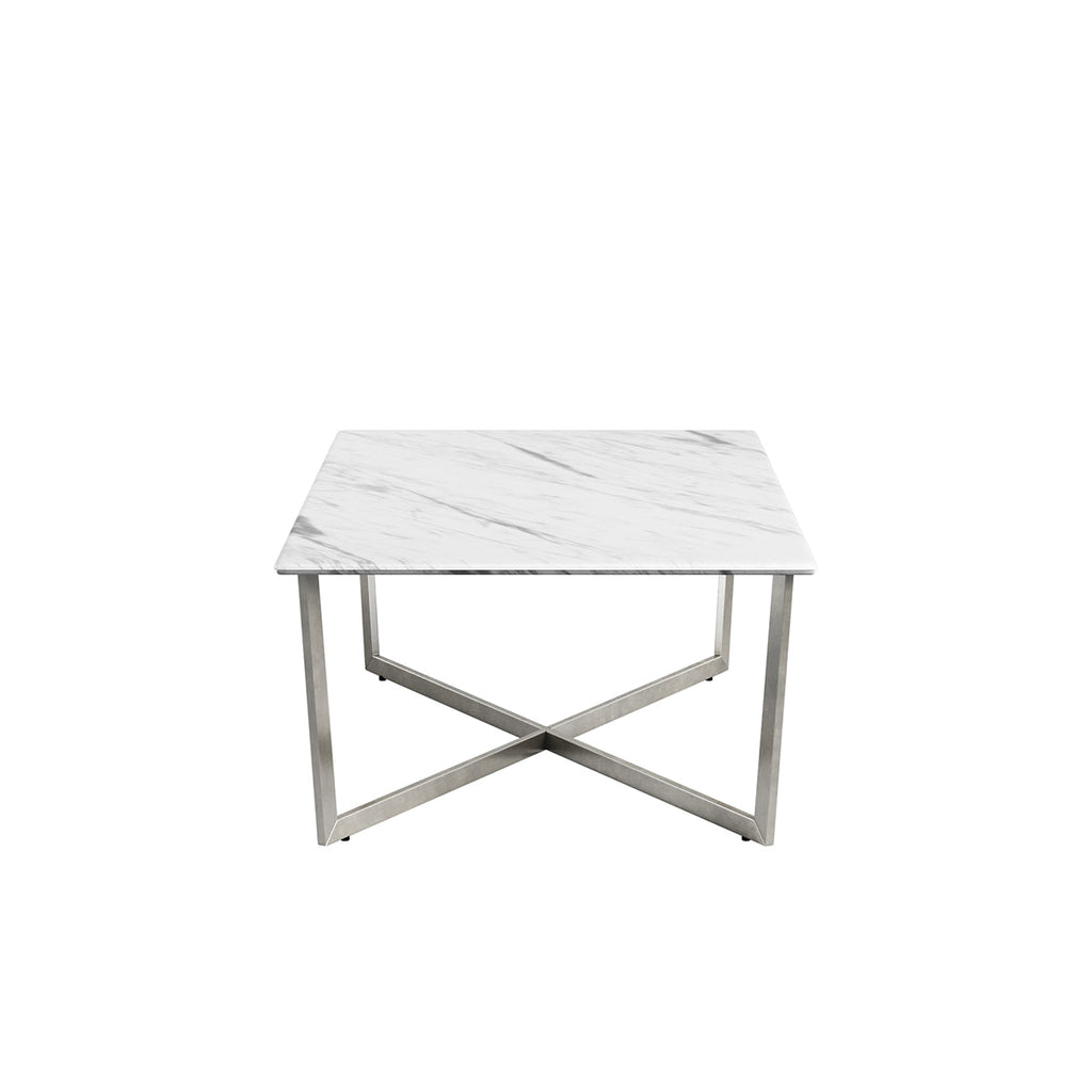 Llona 48" Rectangle Coffee Table - White