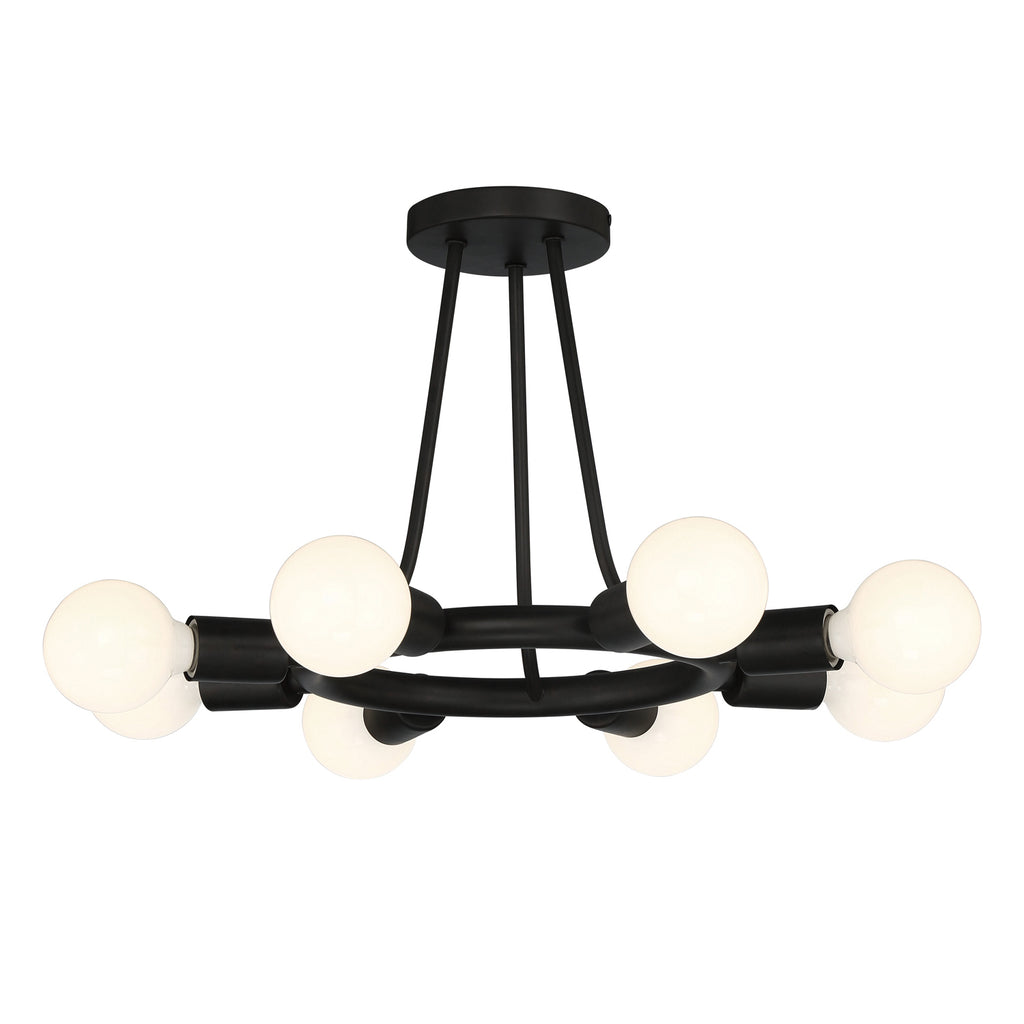 Dakota 8 Light Semi Flush