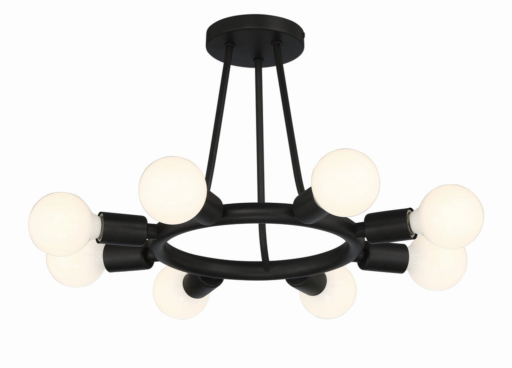 Dakota 8 Light Semi Flush