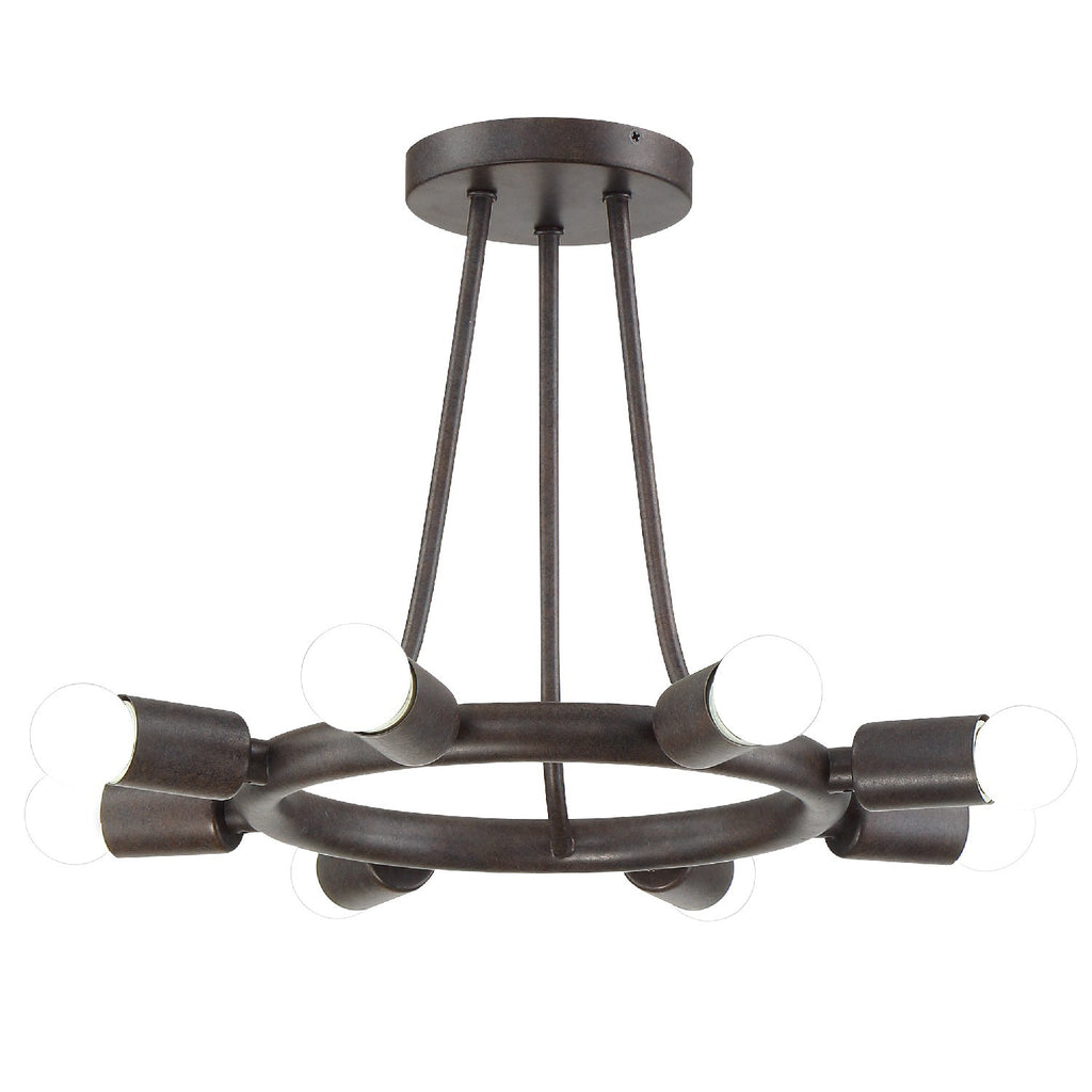 Dakota 8 Light Semi Flush