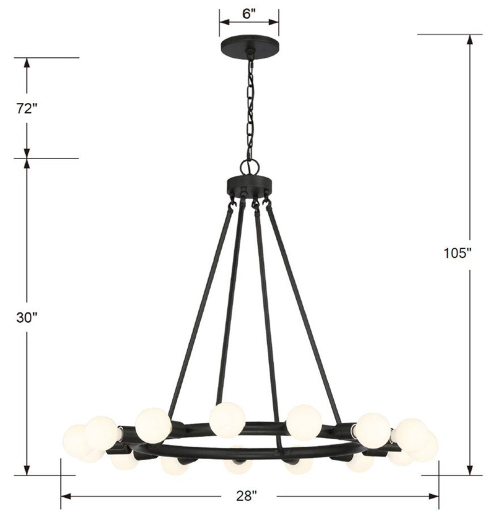 Dakota 15 Light Chandelier