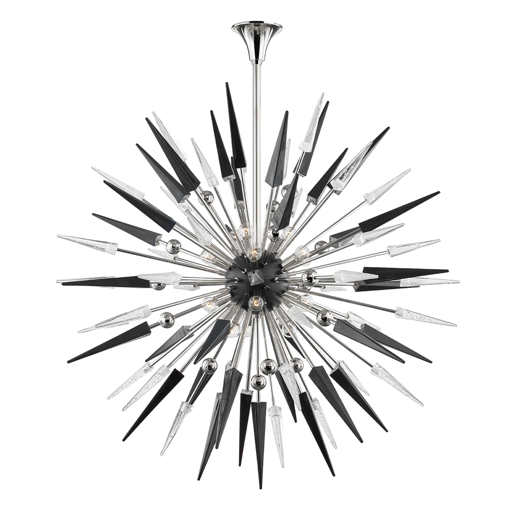 Sparta Chandelier 48" - Polished Nickel