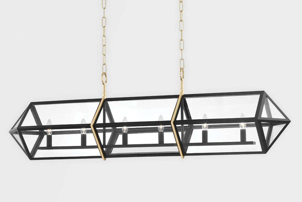 Bedford Hills Linear - Aged Brass/Black