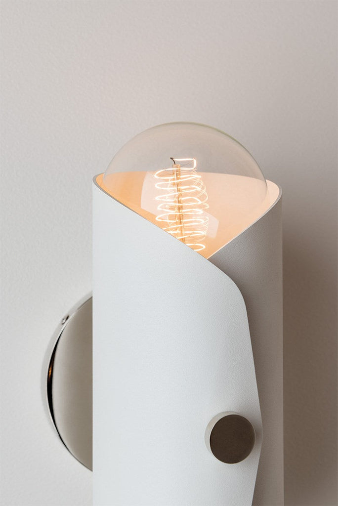 Immo Wall Sconce - Polished Copper/White