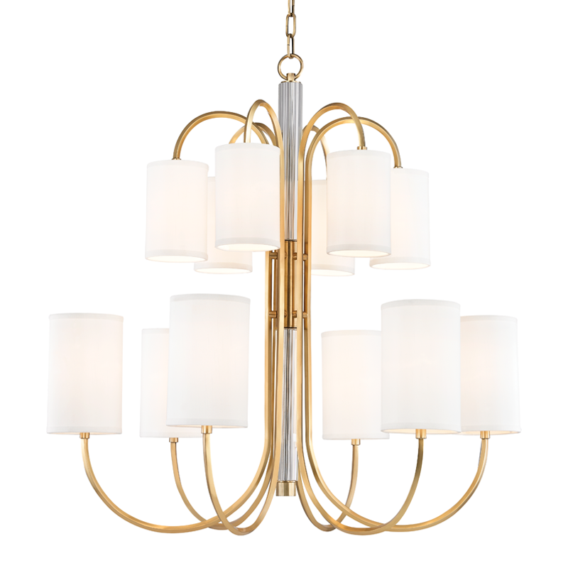 Junius Chandelier 36" - Aged Brass