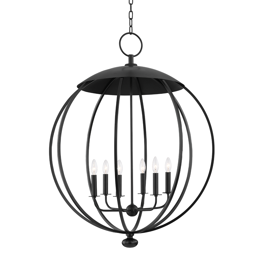 Wesley 6 Light Lantern - Aged Iron