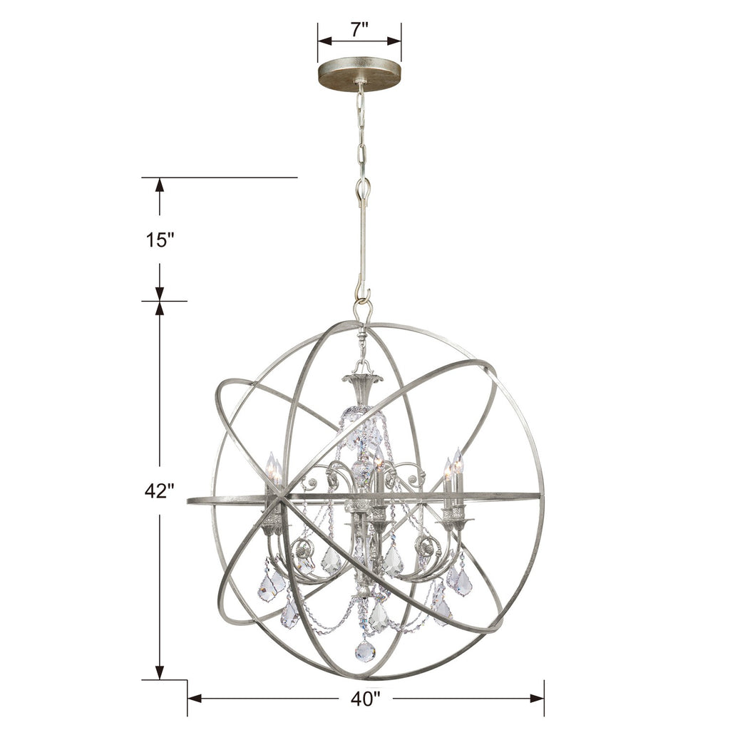 Solaris 6 Light Chandelier