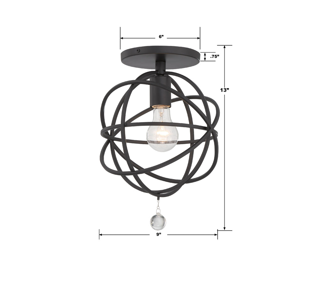 Solaris 1 Light Semi Flush