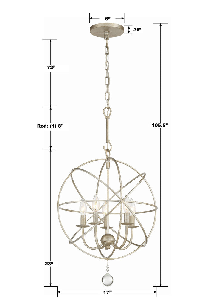 Solaris 5 Light Mini Chandelier