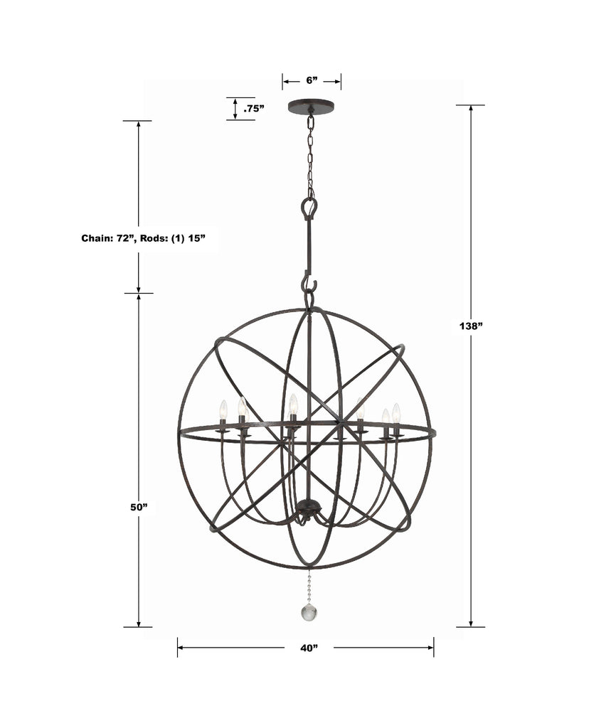 Solaris 9 Light Chandelier