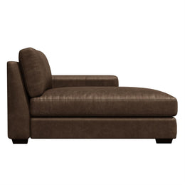 Dawkins Leather Right Arm Chaise