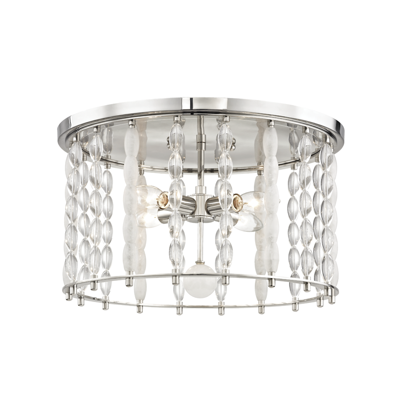 Whitestone Flush Mount - Polished Nickel