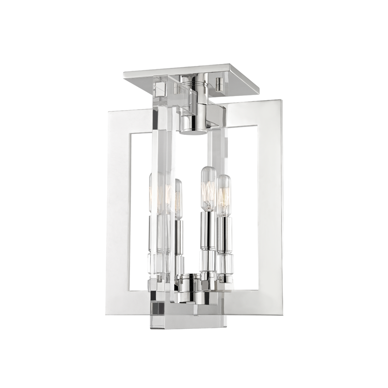 Wellington Flush Mount - Polished Nickel