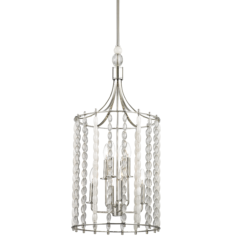 Whitestone Pendant 34" - Polished Nickel