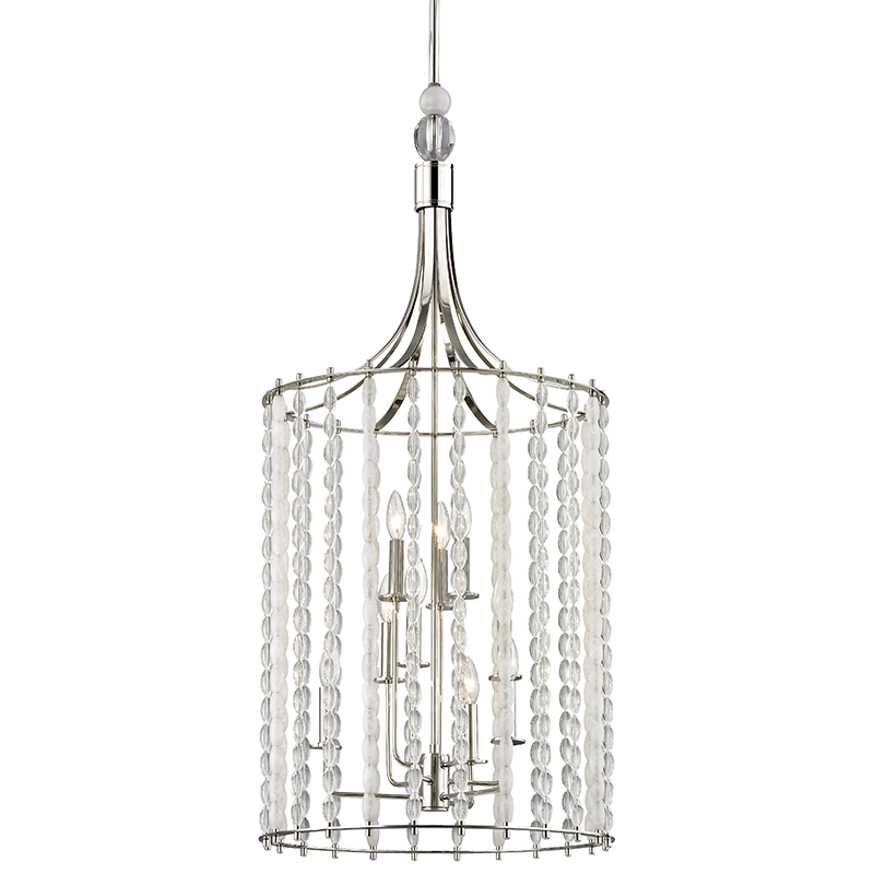 Whitestone Pendant 45" - Polished Nickel