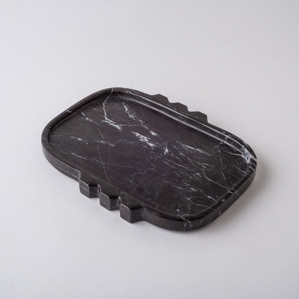 Tauro Tray   Black Marble