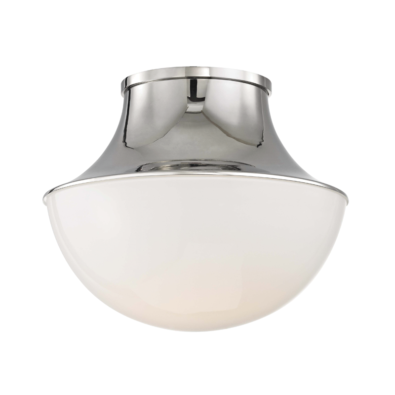 Lettie Flush Mount 9" - Polished Nickel