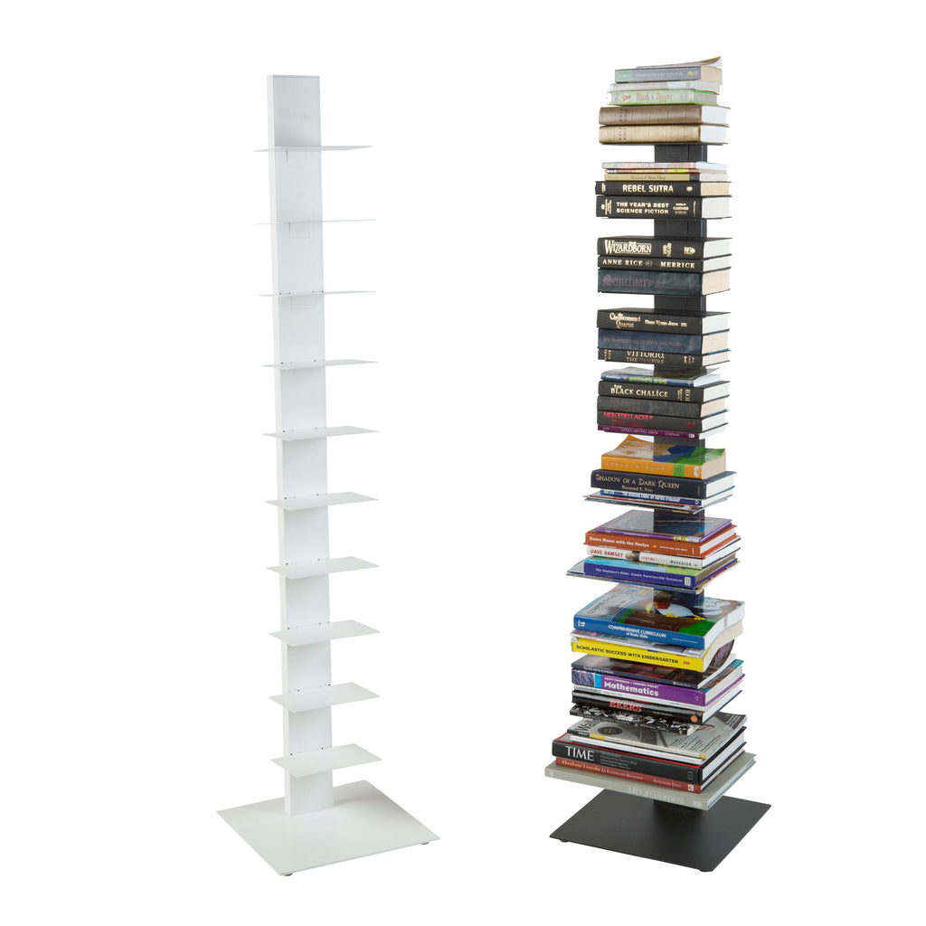 Sapiens 60-inch Bookcase Tower - White