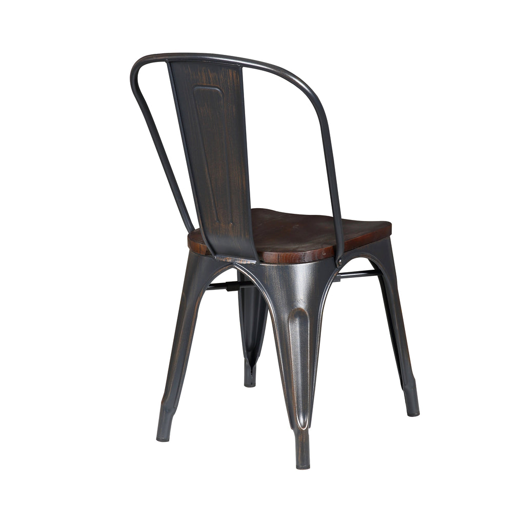 Danne Stacking Side Chair - Black,Set of 4