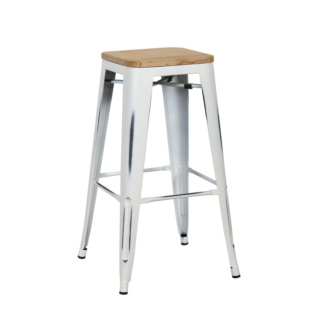 Danne-B Bar Stool - White,Set of 4