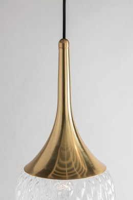 Bella Pendant 17" - Aged Brass